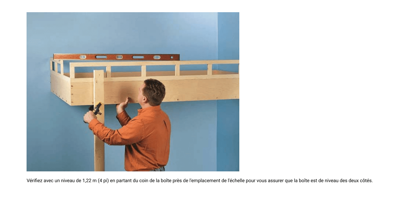 Plan détaillé construction lit en bois avec dimensions et schémas assemblage